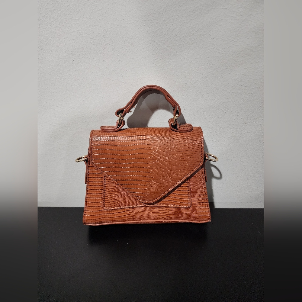 Brown Mini Crossbody Bag detachable strap